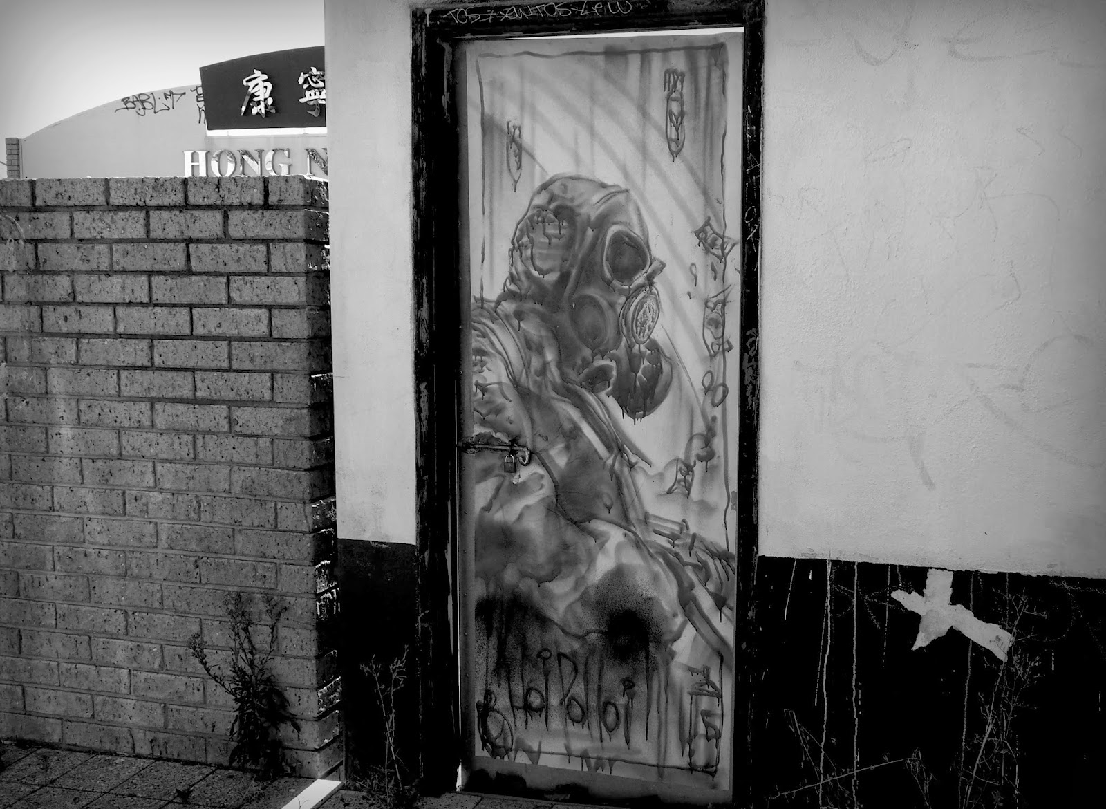 The World in Black & White Urban graffiti.....