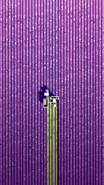 purple crop field  illustration in 1080 pixels to use as phone wallpaper