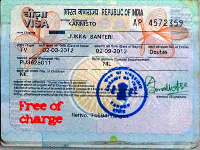 India Grants Free Visas
