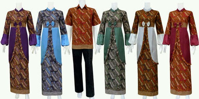 Gambar Baju Busana Muslim Batik Lebaran Terbaru Trend Model 2014 
