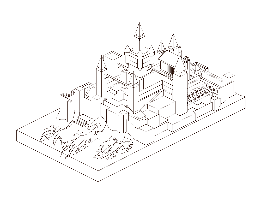 Как построить замок в майнкрафте схема поэтапно