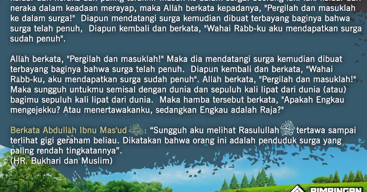 Kajian Islam MASUKNYA ORANGORANG YANG BERIMAN KE DALAM