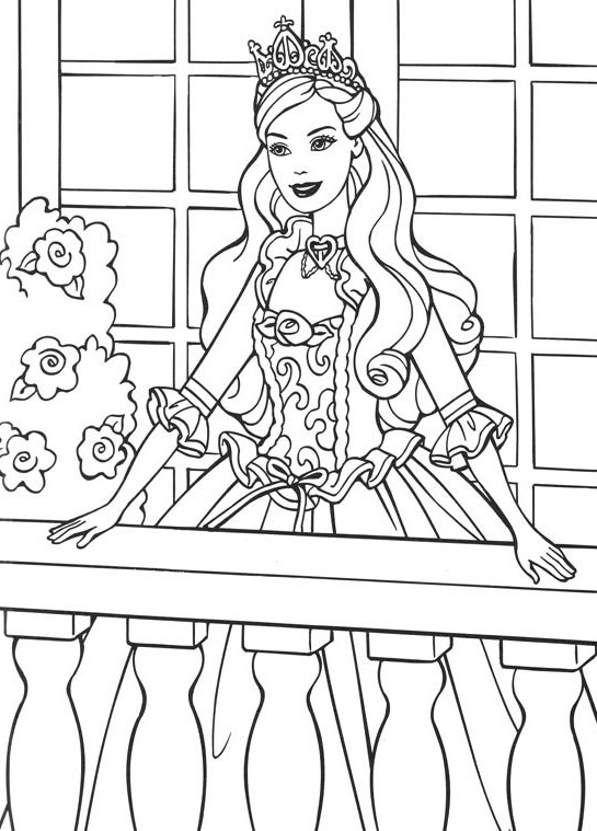 Berikut Gambar Sketsa Hitam Putih Mewarnai Barbie Princess Terbaru Jagung