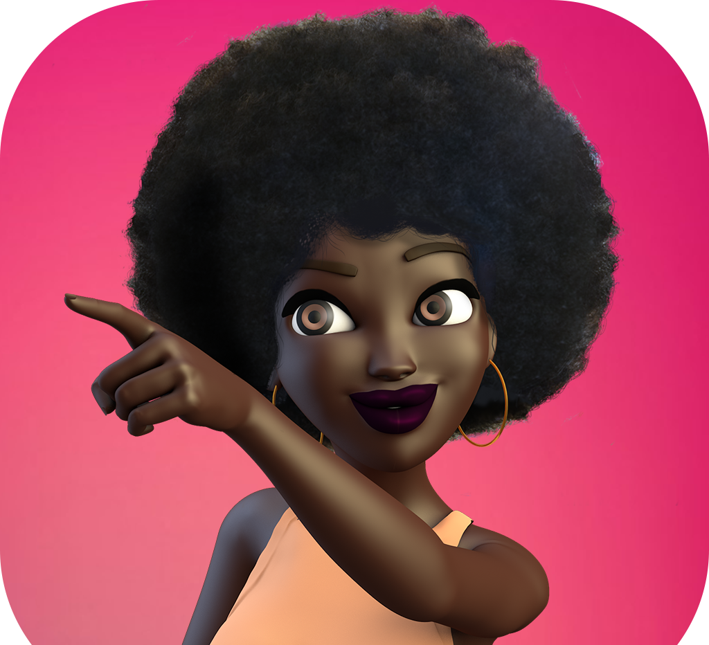 A 3d Emoji App For Melanin Poppin Natural Haired Women Is