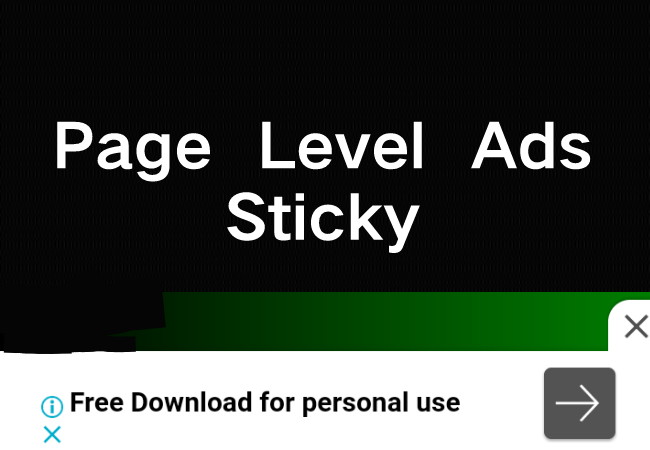 Memasang Iklan Page Level Ads Amp-Sticky Ads Untuk Blog Non AMP Terbaru