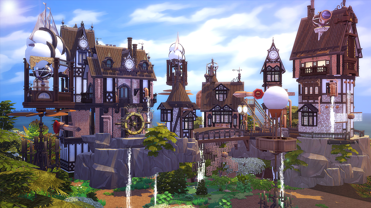 Floating Steampunk House - Kai Bellvert