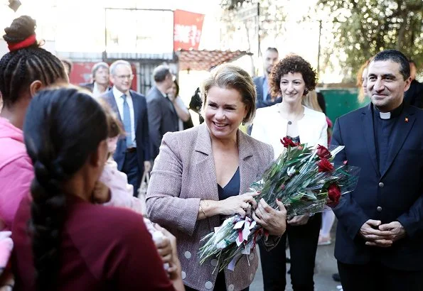 Grand Duchess Maria Teresa visited Arcenciel Foundation headquarters in Taanayel, and Bar Elias refugee camp in Bekaa Valley