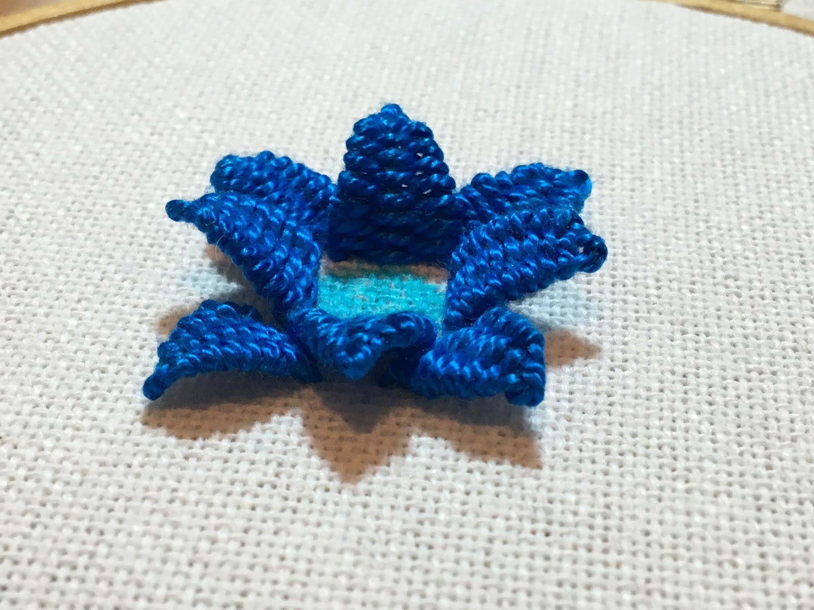Woven Picot stitch, a tutorial by Michelle for Mooshiestitch Monday on Feeling Stitchy