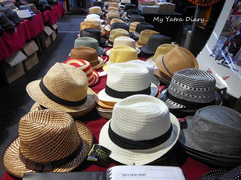 Hats in Queen Victoria Market, Melbourne