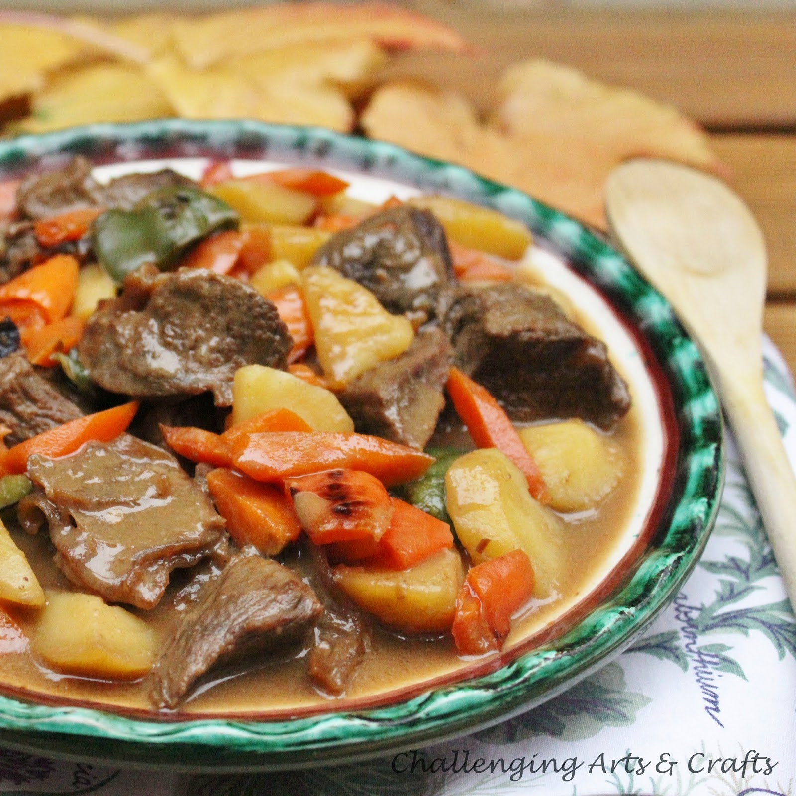 Challenging Arts & Crafts Beef Stew with Soy Sauce