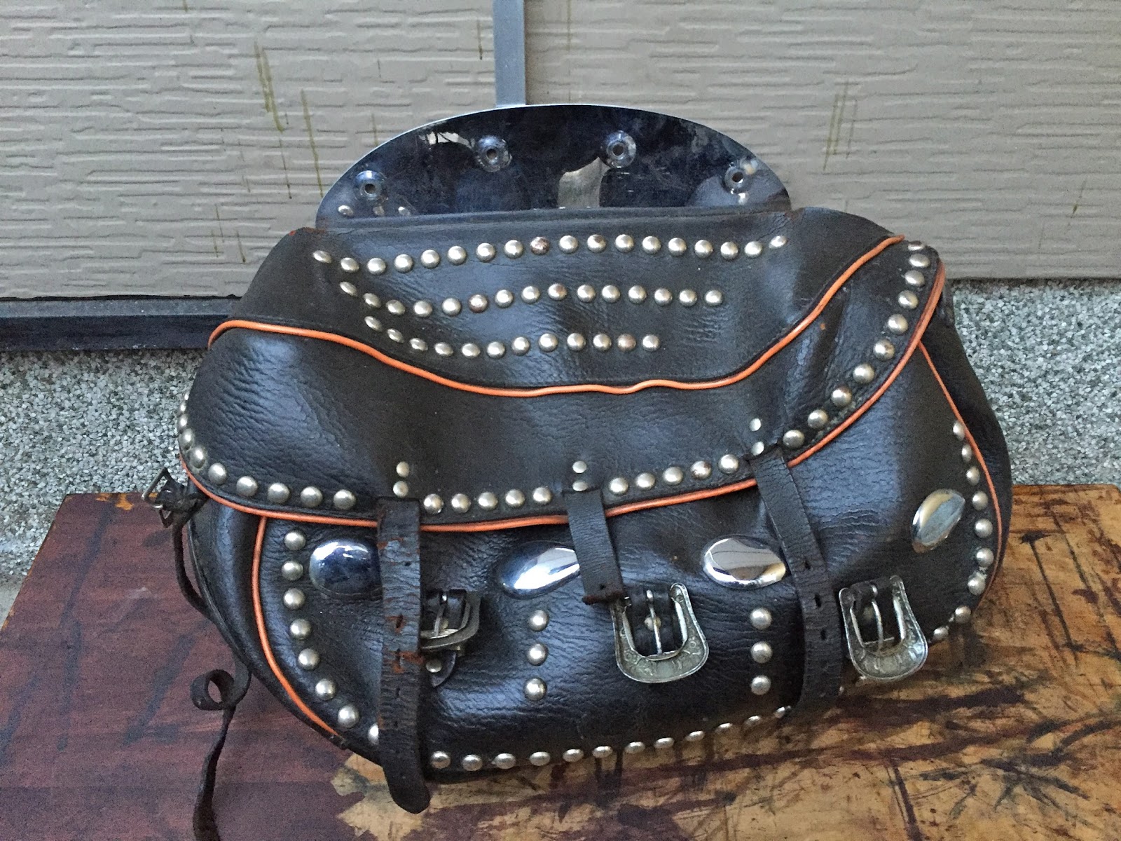 GORKY ゴーキー Vintage harley saddle bag repair