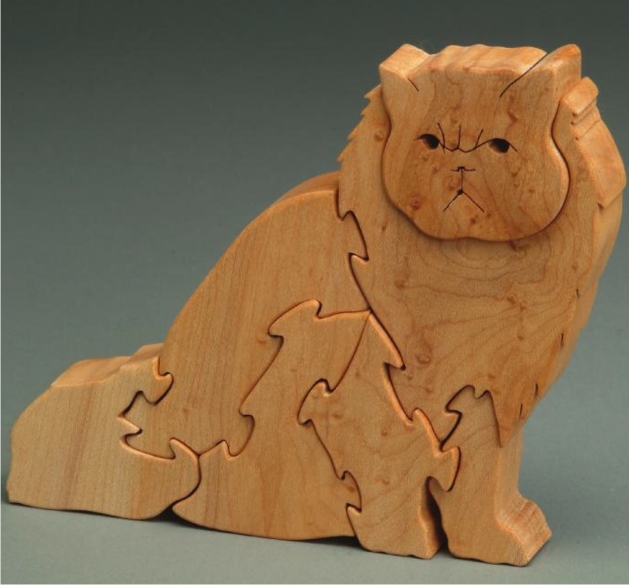 Selamat Datang dipusat Mainan Kayu: puzzle kayu kucing agora putih 3D