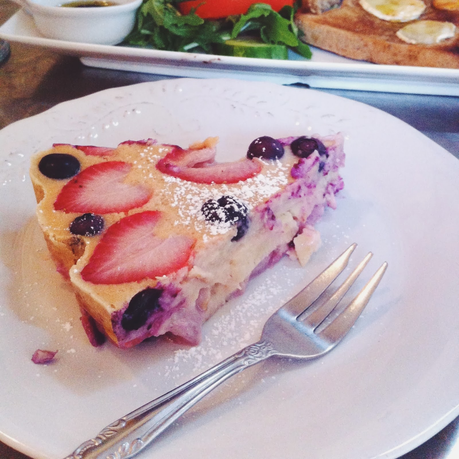 Cream fruit cake at Cafe Lavende