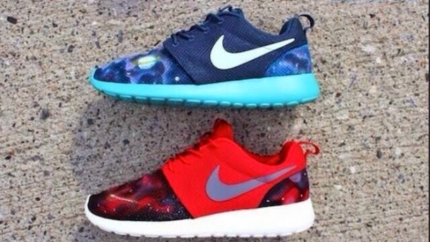 Shoes Galaxy Print Light Blue Nike Nike Running Shoes Nike