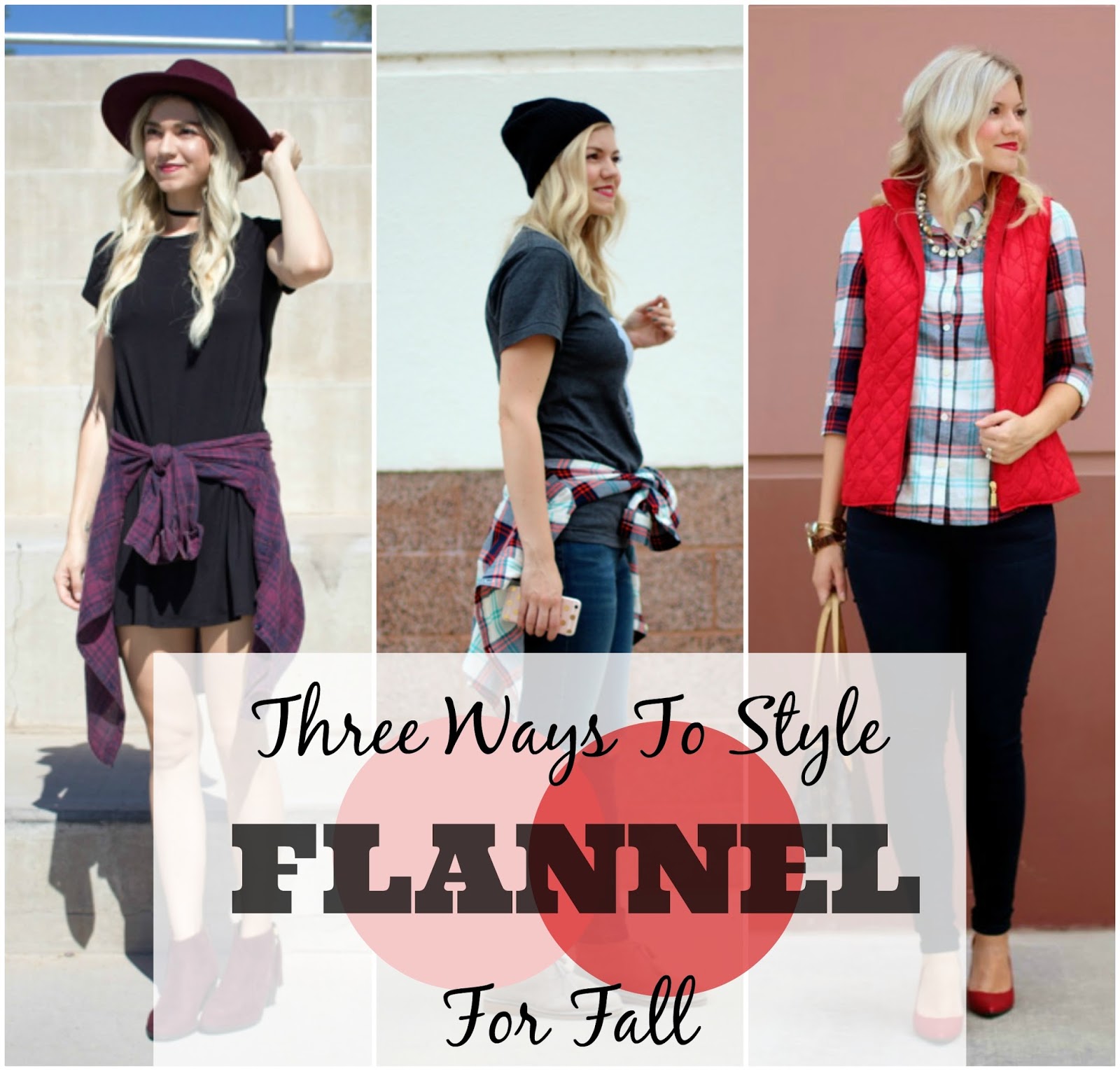 Three Ways To Style A Flannel Shirt + Link-Up - Living in Color