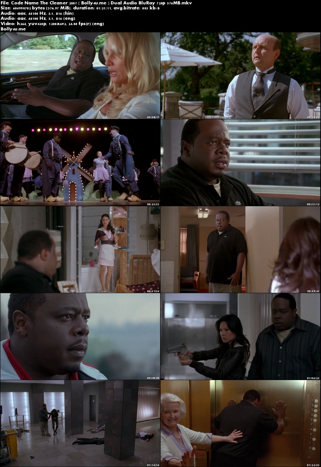 Code Name The Cleaner 2007 BluRay 550MB Hindi Dual Audio 720p Download