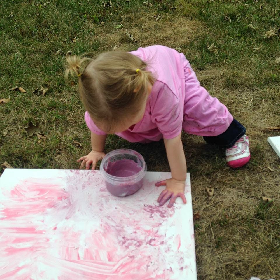 Designing a Life She Loves We Painted Baby Safe Finger Paint