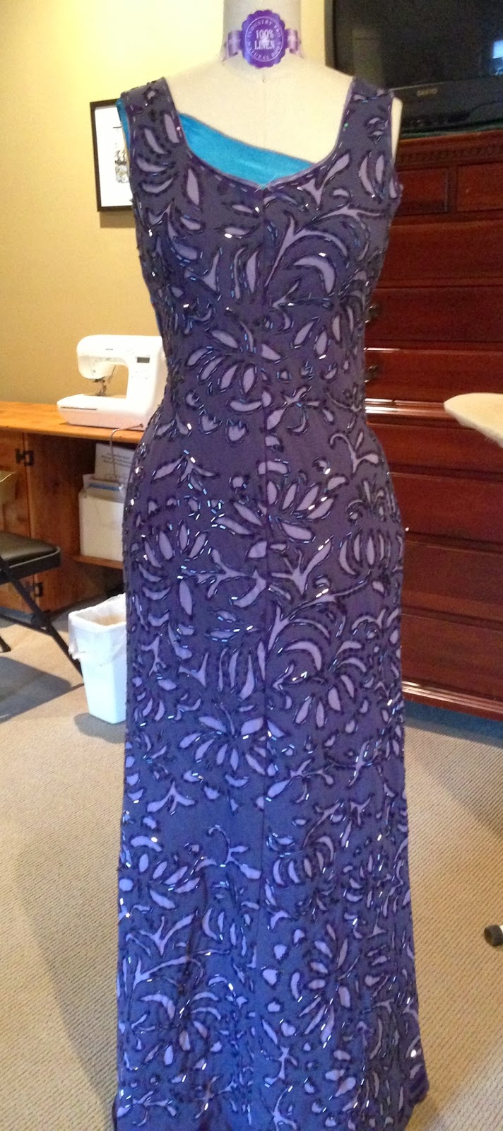 beaded mardi gras dress