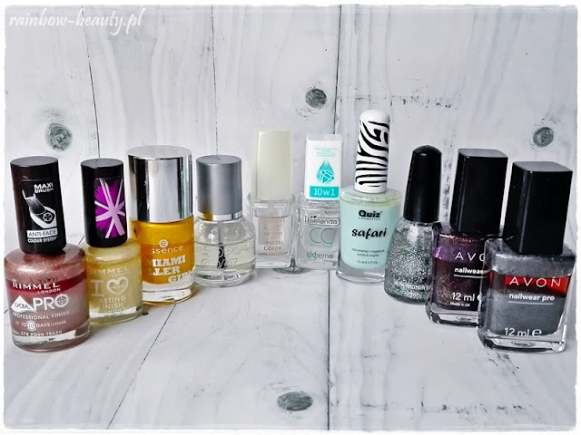 Lakiery do paznokci odzywki-lakiery-do-paznokci-rimmel-essence-golden-rose-avon