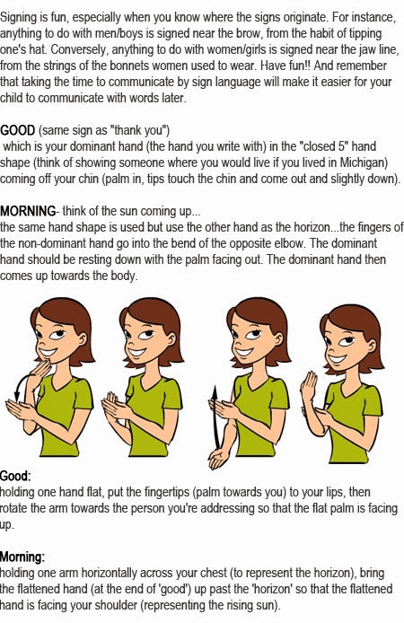 Sign language for good morning