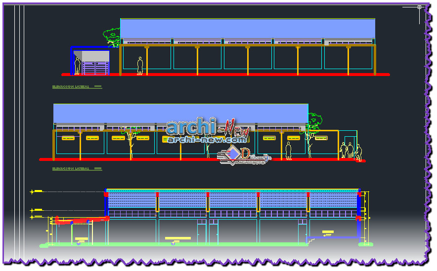 Multi purpose auditorium full project Dwg Archinew Free Dwg file