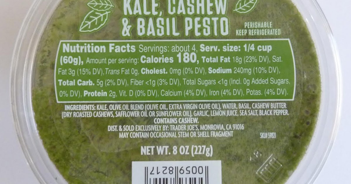 What's Good at Trader Joe's? Trader Joe's Vegan Kale, Cashew & Basil Pesto