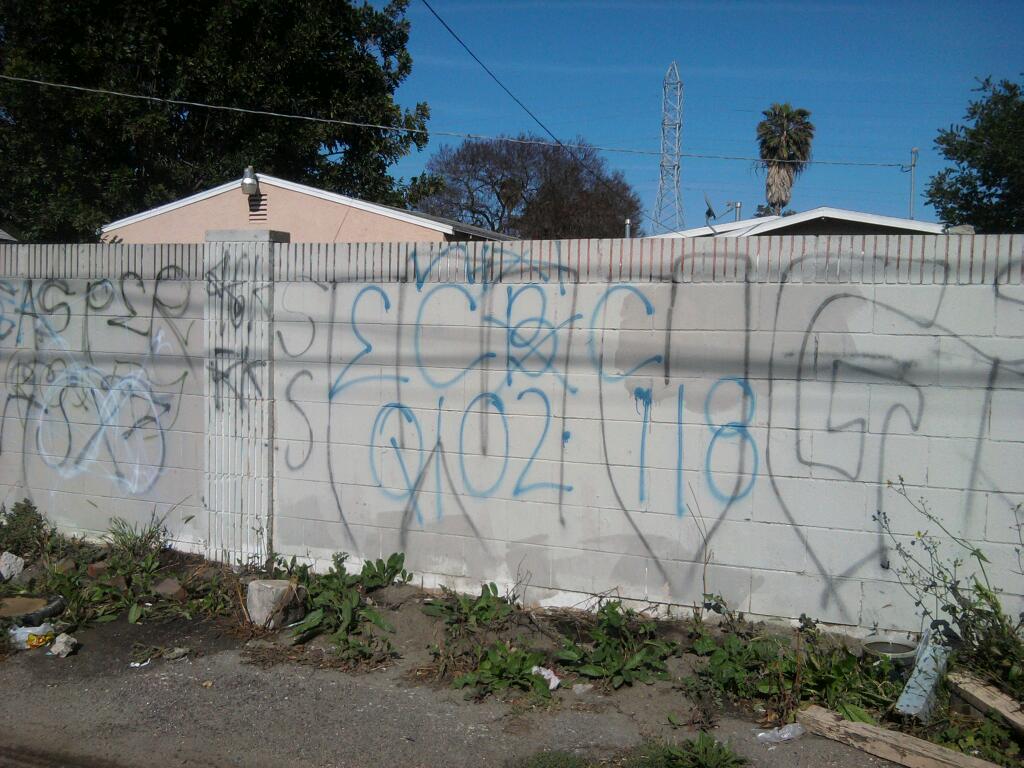 crip gangs graffiti East coast crip ( 118 block )