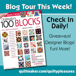 I am a cover girl for Quiltmaker's 100 Blocks volume 15!