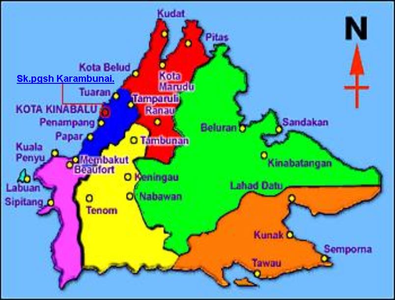 Peta Negeri Sabah - vrogue.co