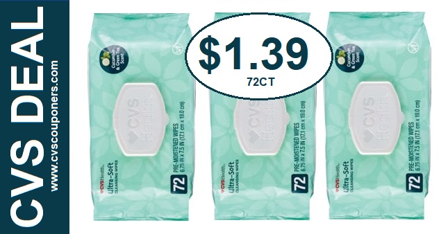 CVS Health Cleansing Wipes Only $1.39 7/7-7/13