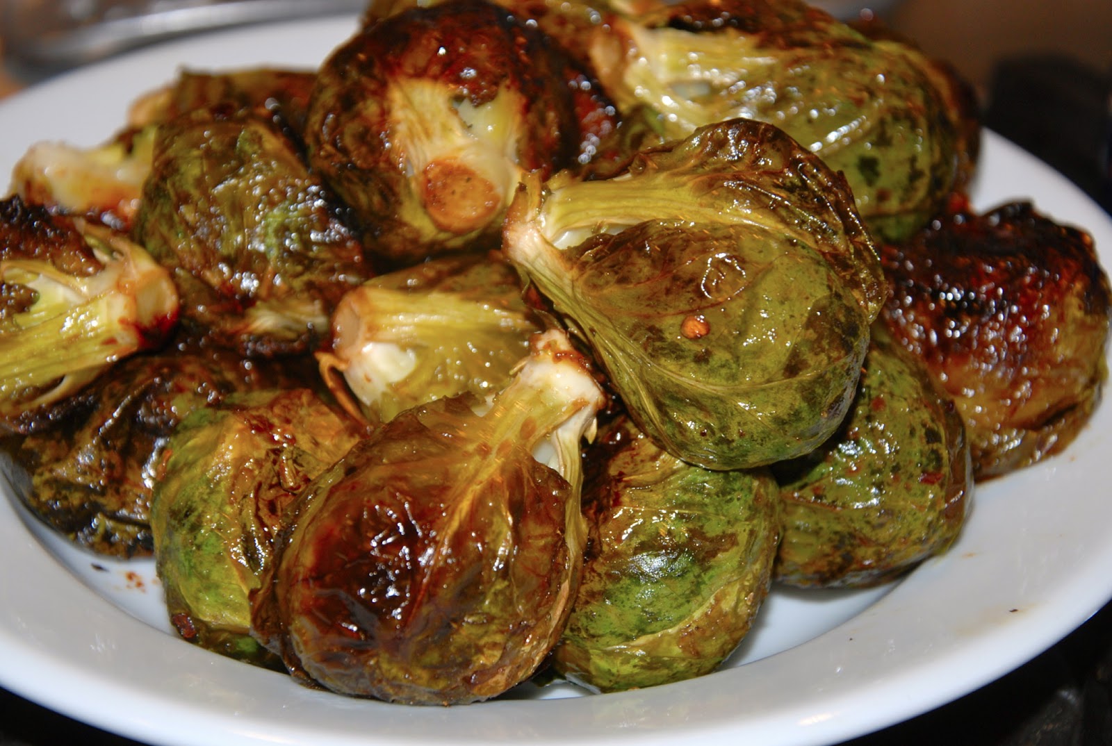 Savor The Moment Balsamic and Brown Sugar Roasted Brussels Sprouts