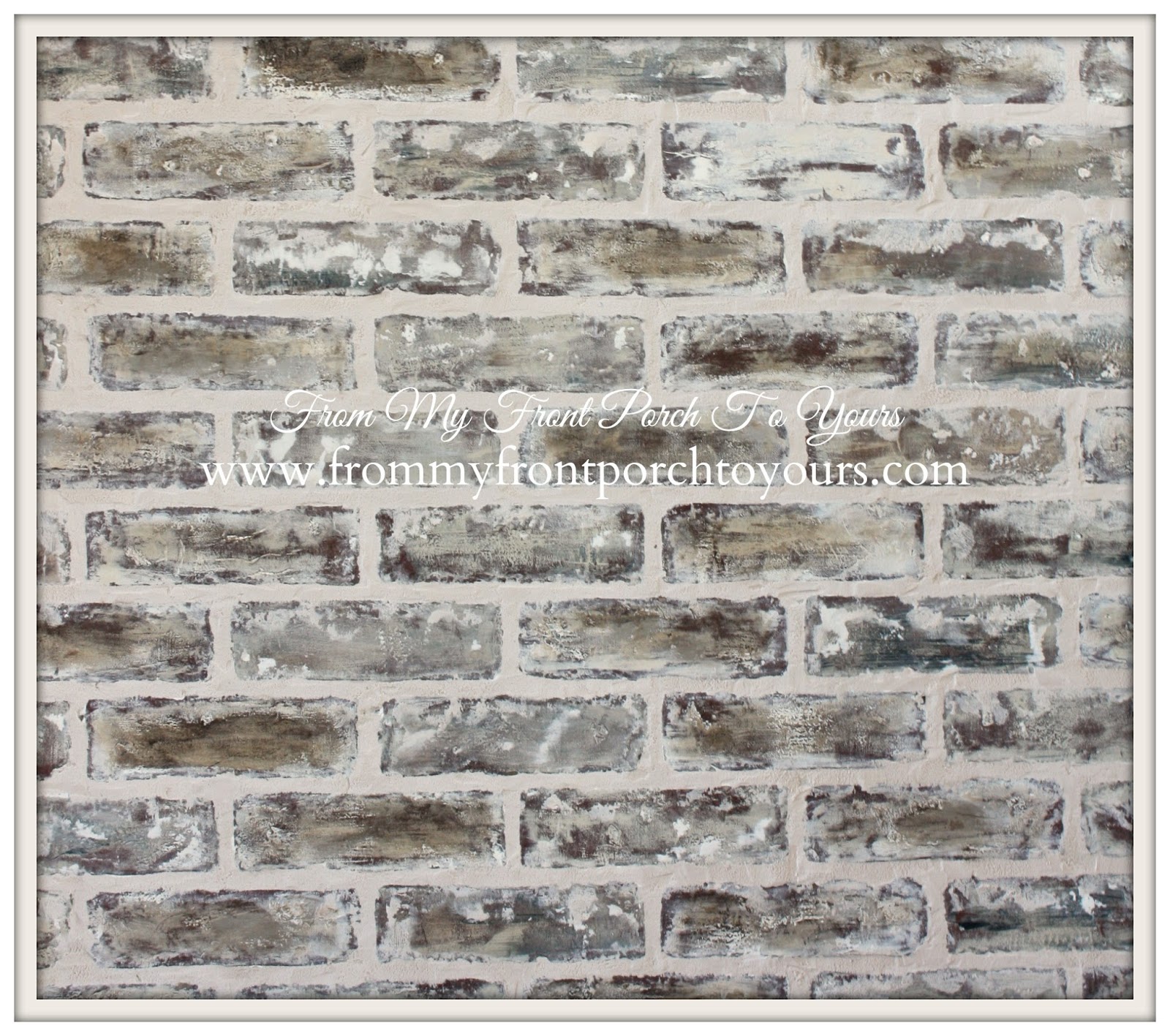 Diy Faux Brick Wall Panels : DIY: Faux Brick Wood Wall Panels - sold in