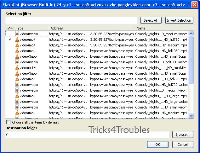 video avec flashgot video avec flashgot