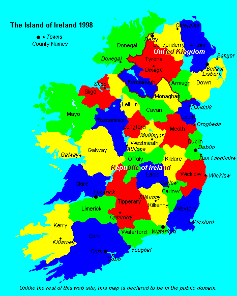 Map of ireland bmw region #2