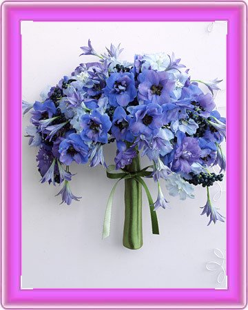 Perfect Blue Wedding Flowers Your wedding colors will be displayed where