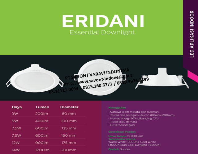 Lampu Philips Led Eridani Essential Downlight Distributor Lampu Philips All About Philips Lighting