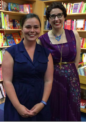  Gail Carriger in Vintage 1960s Purple Dress & Eyeball Necklace ~ Imprudence Tour Outfit & WorldCon