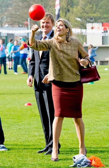 King Willem Alexander of the Netherlands and Queen Maxima of the Netherlands attend the opening of the King’s Games 2015 (Koningsspelen 2015) in Leiden