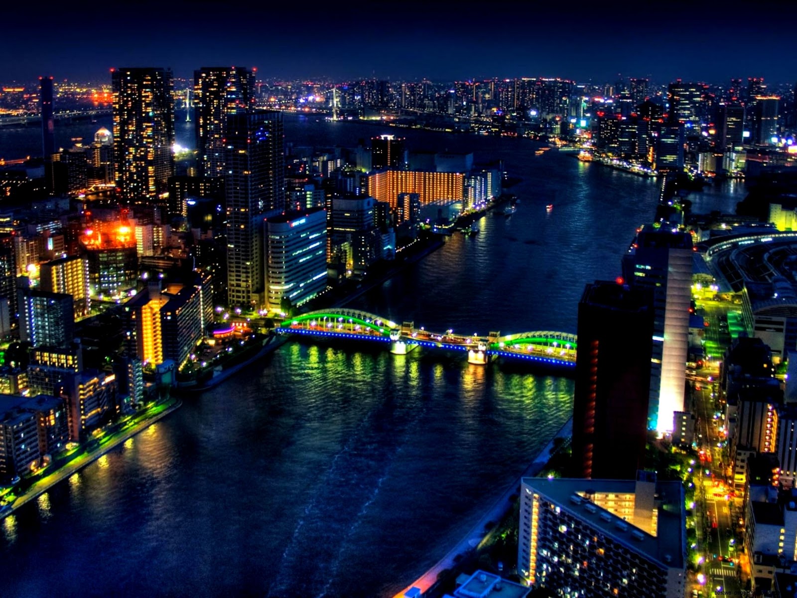 Japan Tokyo City at Night