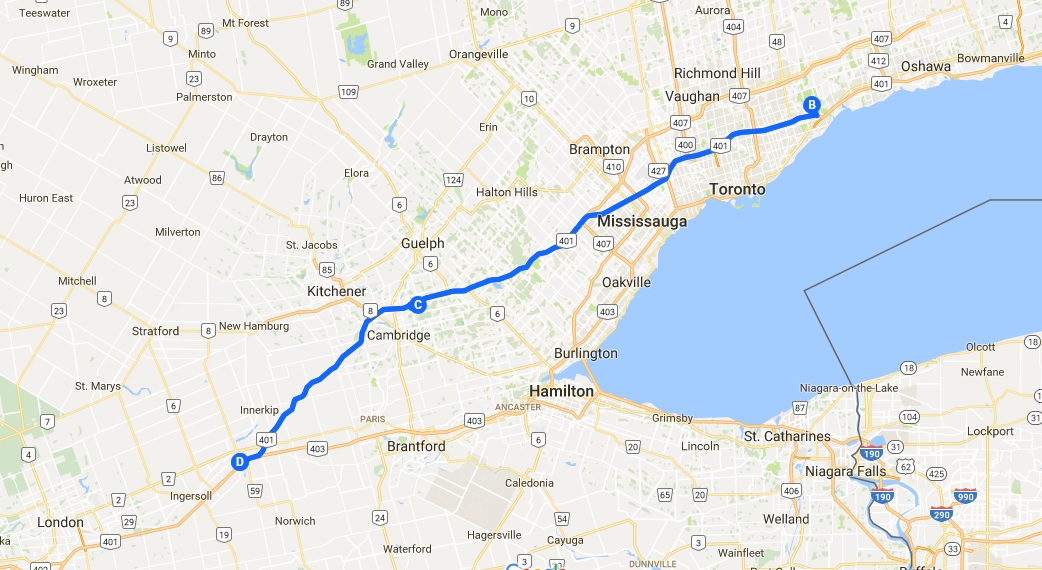 Skid and Sandy On The Road Woodstock Ontario Toronto Zoo