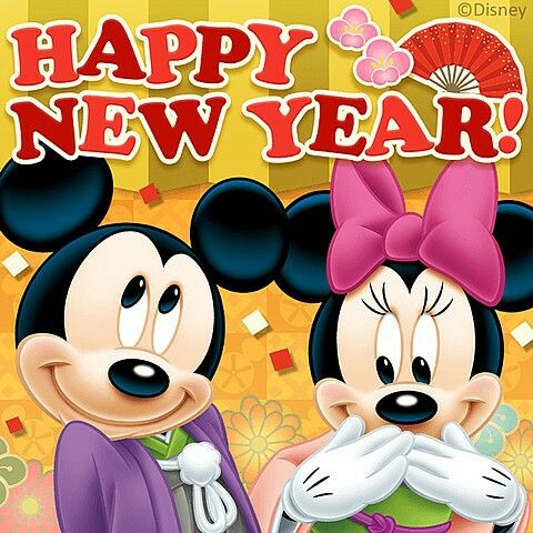 happy new year 2018 micky mouse