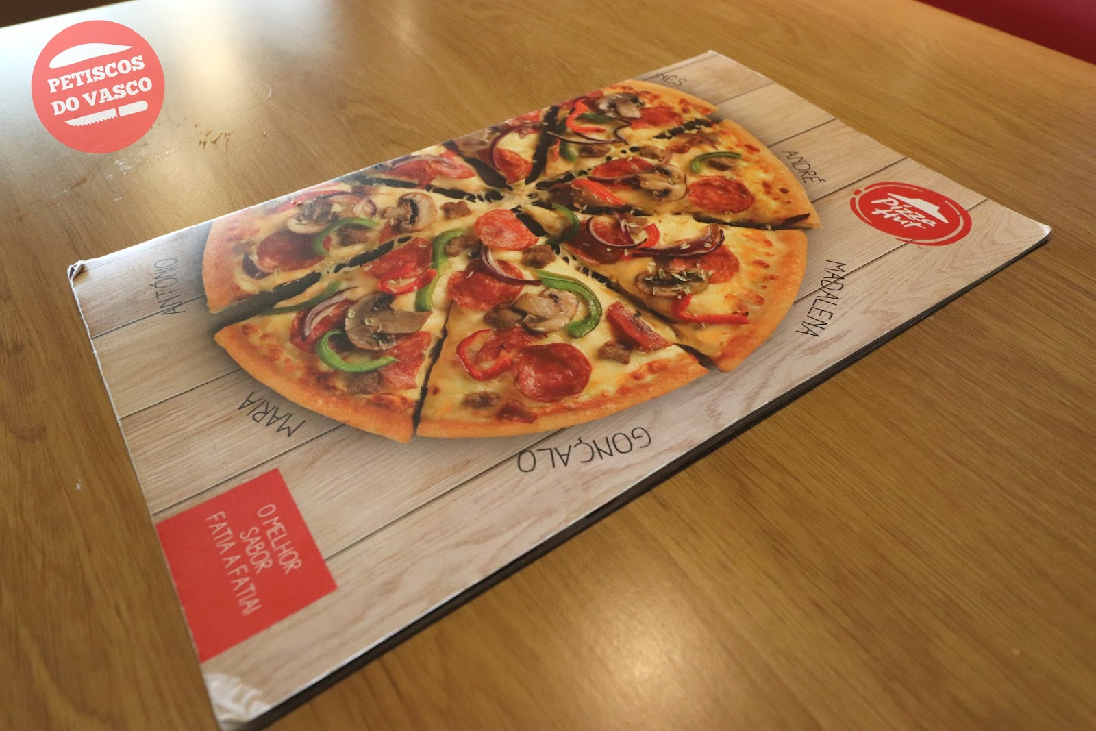 Petiscos do Vasco O Vasco na Pizza Hut