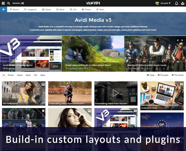 Avidi Media v3 - Premium Media Sharing Script (Photo, Video, Audio & Gifs) - 3