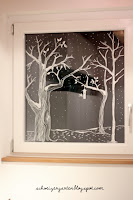 Ein Schweizer Garten Das Adventsfenster Fensterdeko mit Kreidestift