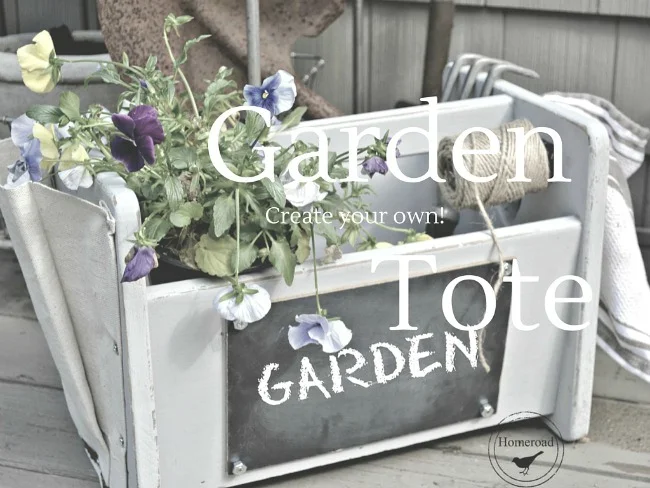 Garden tote gift for MOM with overlay