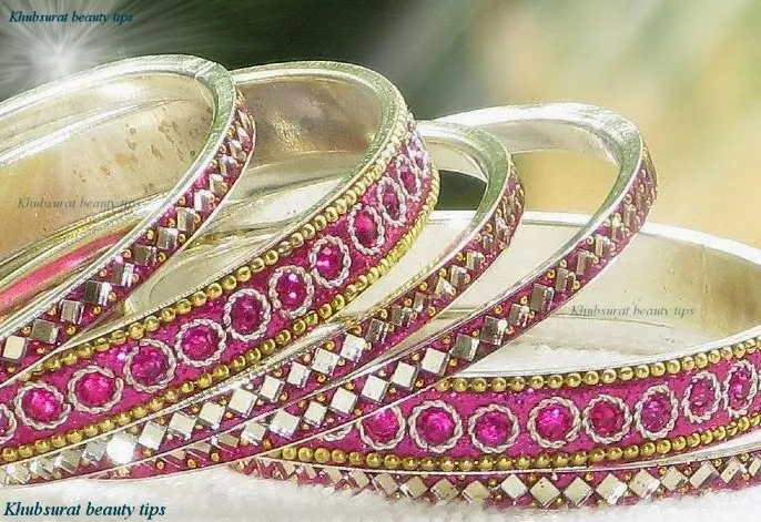 Latest fashionable bangles for brides