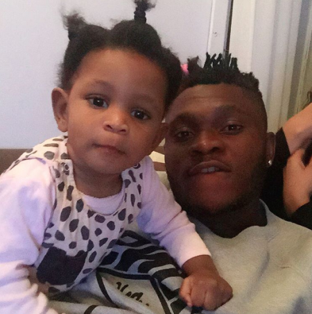 aaron samuel footballer adorable shares daughter his beautiful