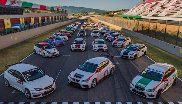 SEAT在歐洲地區舉辦專屬的SEAT Leon Eurocup競賽，賽事日前於義大利展開。（圖片來源：SEAT提供）