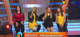 Las Bandana hoy, durante una entrevista en Intrusos Las Bandana hoy, durante una entrevista en Intrusos