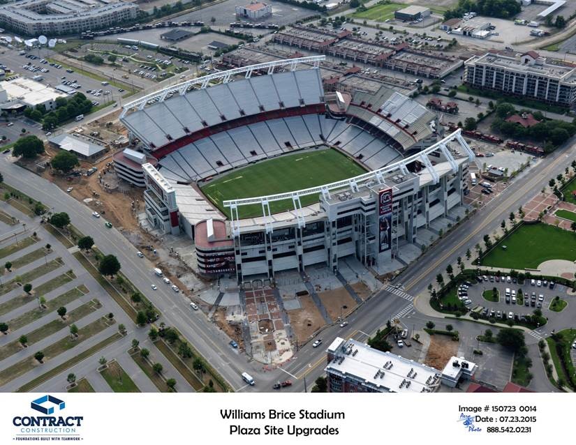 Wood+Partners Inc. Construction Photo Update WilliamsBrice Stadium Springs Brooks Plaza!